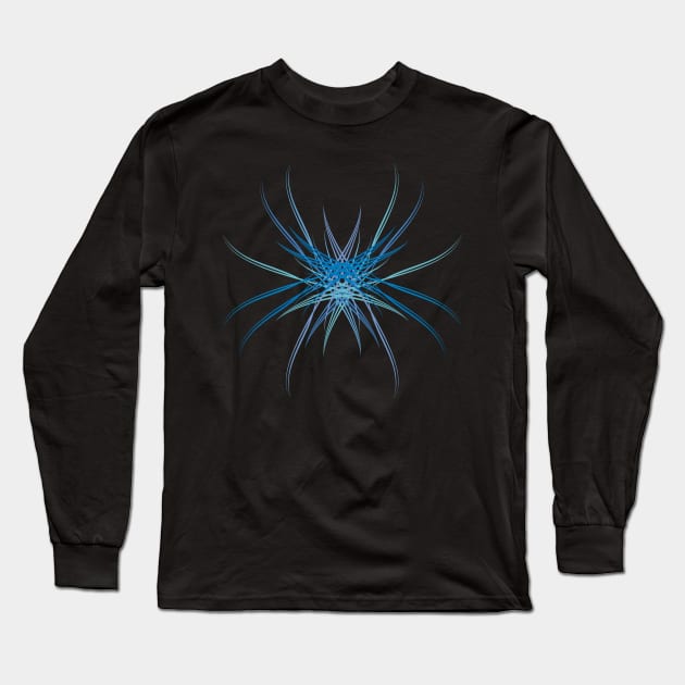 Blue spider futuristic Long Sleeve T-Shirt by ngmx